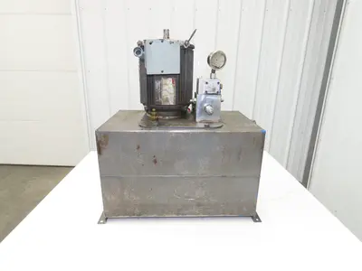 Haldex 6W632 Hydraulic Power Unit 15 Gal Tank 2.5gpm 3000psi 5Hp 230/460V 3PH