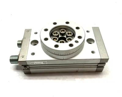 USED SMC ROTARY ACTUATOR TABLE, RACK & PINION TYPE, SIZE 100
