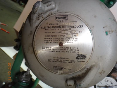 Fisher 1", Class 300, Cast Steel, Control Valve