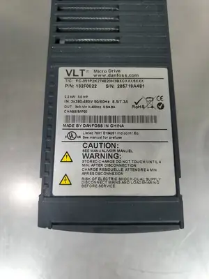 USED Danfoss FC-051P2K2T4E20H3BXCXXXSXX VLT Micro Drive, 3HP, 380-480V