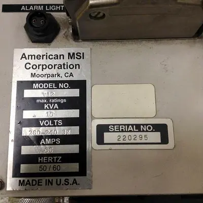 USED AMERICAN MSI C3201.050.060E