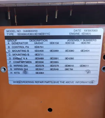 USED GENERAC 60 KW