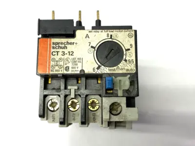 USED SPRECHER + SCHUH THERMAL OVERLOAD RELAY 6-9.5A