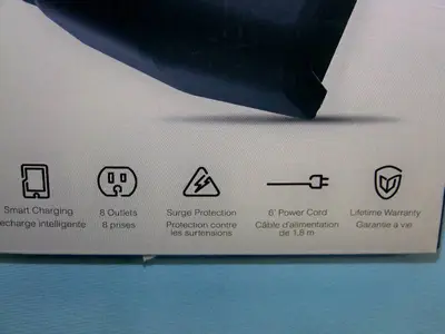 APC SurgeArrest P8U2 8-Oulet Surge Protector - NEW IN BOX