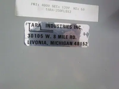 Enclosed Transformer Disconnect 480V Primary 120V Secondary 250VA 1PH 60HZ