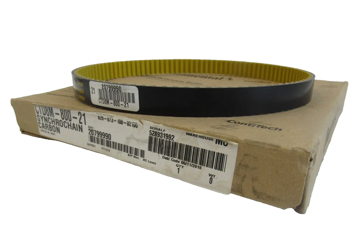 NEW CONTINENTAL CTD8M-800-21 SYNCHROCHAIN CARBON CTD8M80021