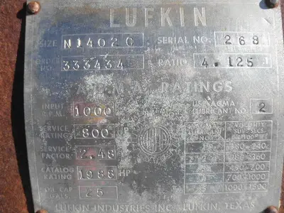 USED LUFKIN N1402C