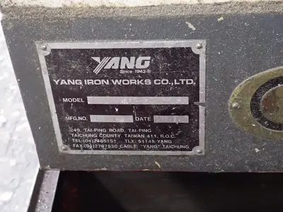 USED 1993 YANG IRON WORKS CO SML 12