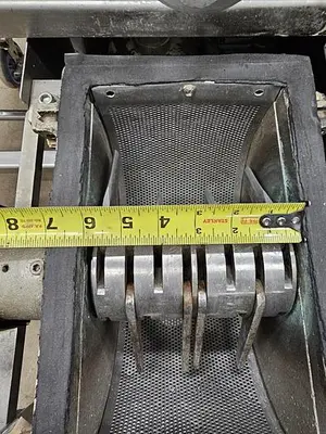 Used Fitzpatrick Hammer Mill, Swinging Hammers, With Screw Feeder