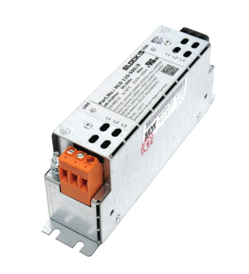 NEW SEW EURODRIVE HLD110-500/8 RADIO INTERFACE SUPPRESSION FILTER HLD1105008