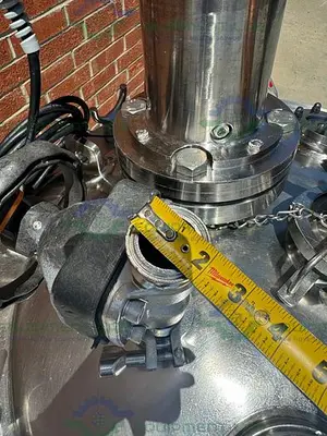 USED NORTHLAND 250 LITER STAINLESS STEEL JACKETED REACTOR FV/ 45 PSI W/ MIXER