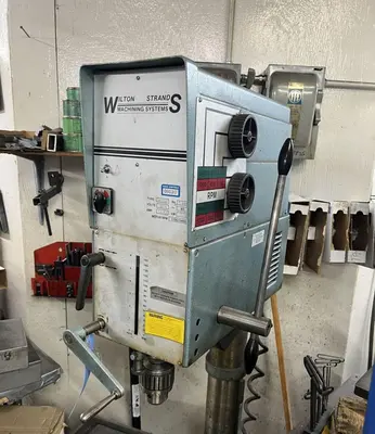 25" WILTON STRANDS MODEL #79208 SINGLE SPINDLE GEARED HEAD DRILL PRESS: YOBRO #24558