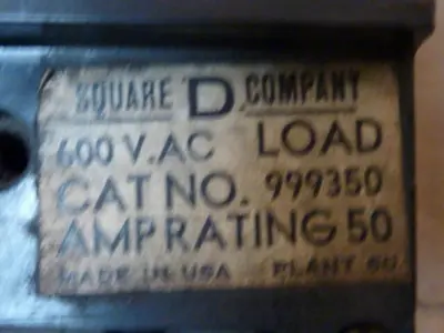 USED SQUARE D 999350
