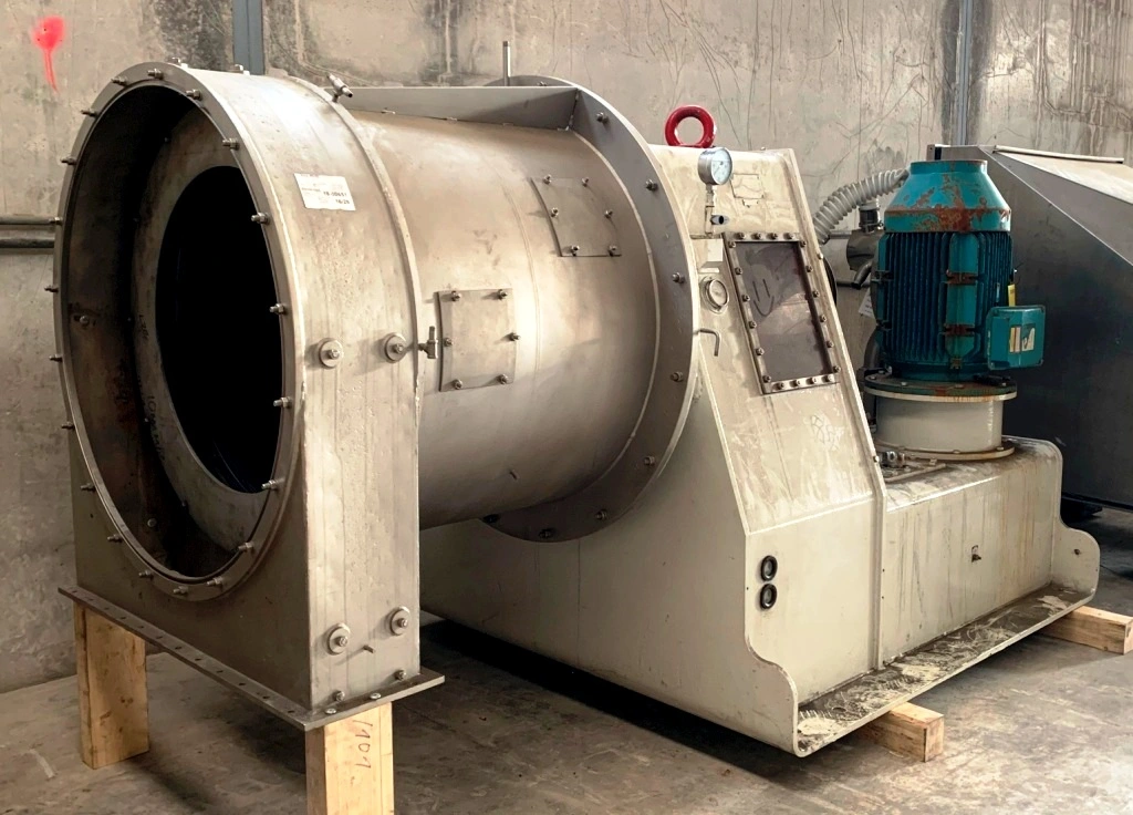 Krauss-Maffei SZ 92 2-stage pusher centrifuge, 316SS.