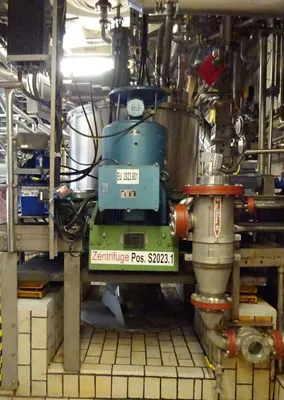 Ellerwerk 736 U-A perforate basket centrifuge, 316SS.