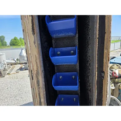 Used Mild Steel Bucket Elevator 25' Discharge Ht. 5"X4"HDPE