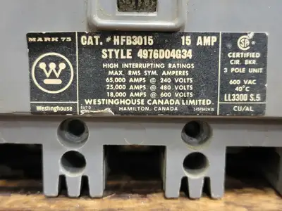 USED WESTINGHOUSE HFB3015