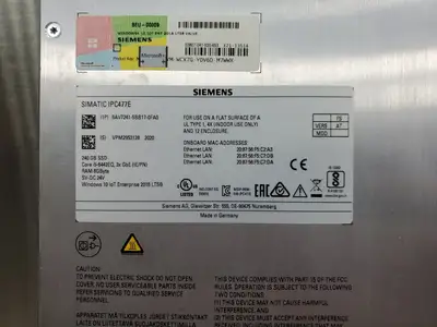 USED Siemens 6AV7241-5BB17-0FA0 SIMATIC HMI TOUCH HMI Panel