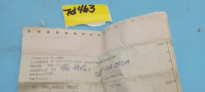 NEW PERKING-ELMER SPECTROPHOTOMETER. 57881,(3)  -58865,58861