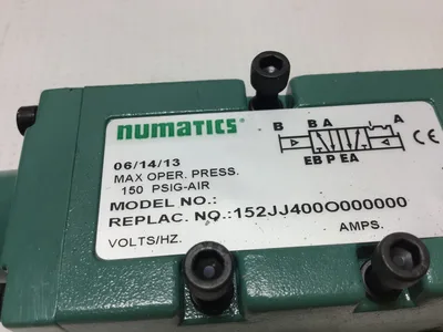 Numatics 152JJ400O000000 Air Pilot Valve 150 PSIG Air Max Operating Press
