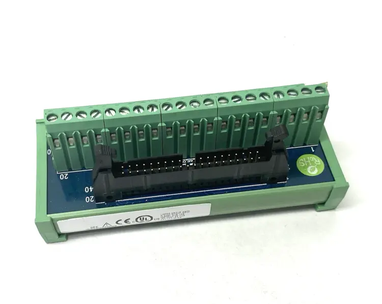 Used AUTOMATIONDIRECT ZIPLINK FEEDTHROUGH MODULE, 40-POLE, DIN RAIL MOUNT. Terminal Blocks Michigan US | Maverick Industrial Sales #1089322