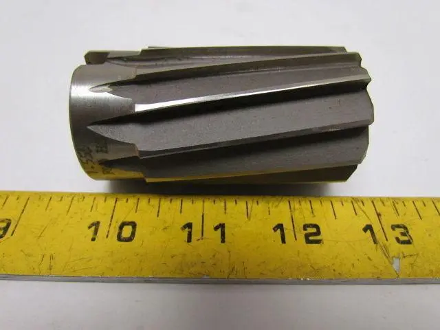 F&D TOOL No 911 Spiral Flute Shell Reamer 1.555 tool dia. HSS Approx 3" OAL USA