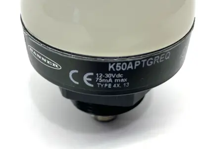 USED BANNER ILLUMINATED PICK-TO-LIGHT TOUCH BUTTONS 50MM 4-PIN M12 24985