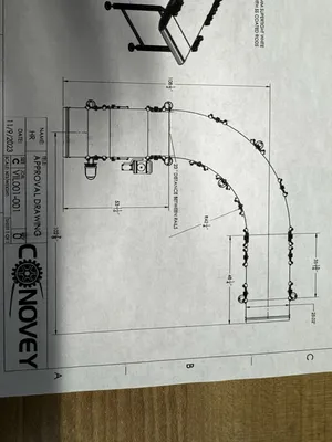 USED CONOVEY 90° Conveyor
