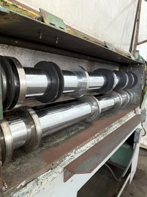 48” X 4" ARBOR STRILICH SLITTING LINE WITH FAMCO CUT OFF SHEAR & AMS CONTROLS. STOCK # 0664425