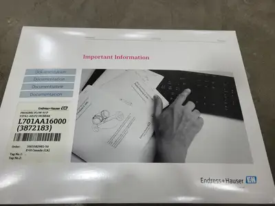 New | in-Stock ENDRESS-HAUSER 93P Parts (Hydraulics and Pneumatics) British Columbia CA | Lenmark #258529