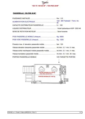 USED DIESSE SCISSOR LIFT 1800 KG