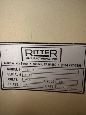 Used 1999 RITTER "R19F3" Woodworking Line Boring Machines Texas US | MachineryMax #1320490
