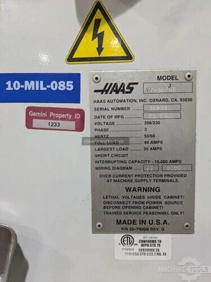 Used 2004 HAAS VF-5D Vertical Machining Centers Illinois US | Meadoworks #1492064