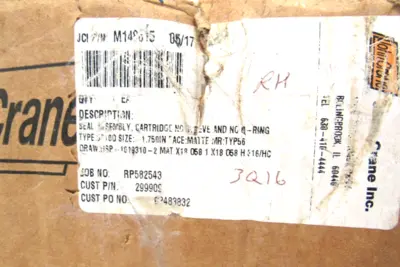 NEW JOHN CRANE M148615 SEAL ASSEMBLY, CARTRIDGE 1.750" 5600 SERIES