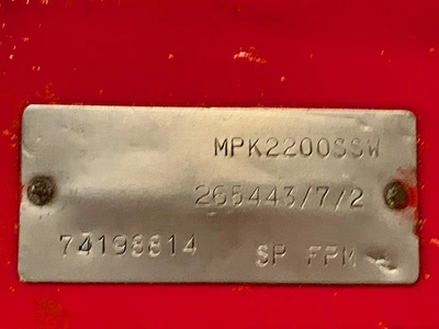 USED BTG MPK2200SSW