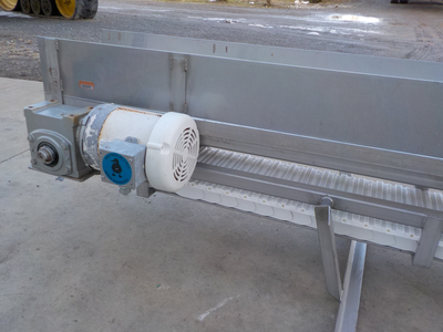 Commercial Stainless Steel Poly Conveyor Unit, Reduce Gear Box Drive, Extra Poly Belt, 10'' Width, 1...