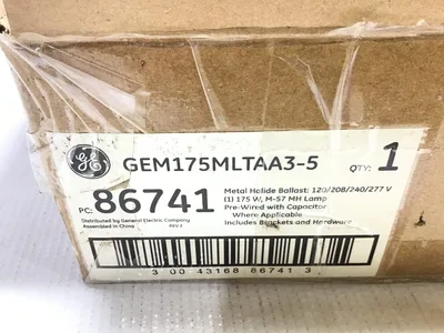 General Electric GEM175MLTAA3-5 Metal Halide Ballast Pre Wired with Capacitor