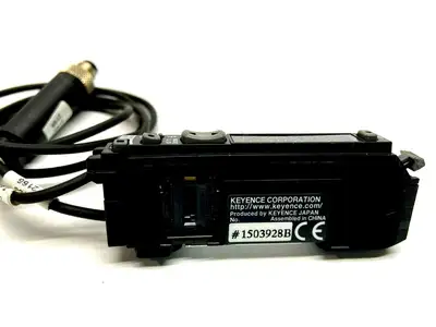 USED KEYENCE FIBER OPTIC AMPLIFIER M8 CONNECTION