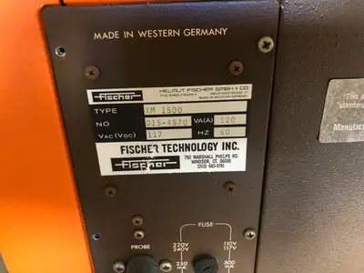 USED FISCHER TECHNOLOGY FISCHERSCOPE XM1500 XRF MEASURING HEAD