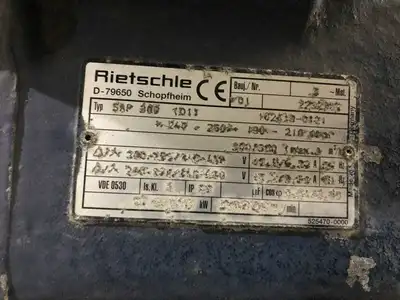 Rietschle SAP 300 (01) Air Regenerative Blower 176.5/211CFM 3PH
