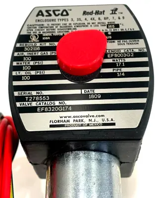 NEW ASCO EF8320G174 SOLENOID 120/60,110/50