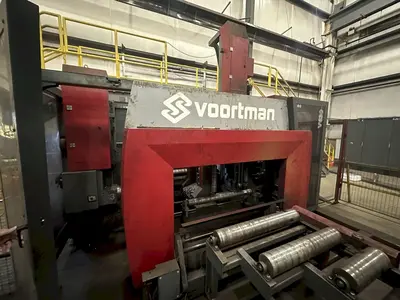 41" X 18" VOORTMAN BEAM LINE, VB1050 SAW,  V630DRILL & V808 PLASMA COPER ROBOT, NEW 2016: STOCK 20792