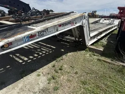 Used 2013 TRAIL-EZE TE80FG Lowboy Trailers Iowa US | Kading Ag #1501718