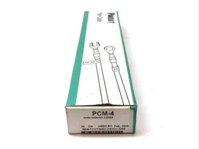 New | in-Stock Panduit Pan-Code Wire Marker Cards BOX OF 23 CARDS Misc Electrical & Power Parts Michigan US | Maverick Industrial Sales #1392531