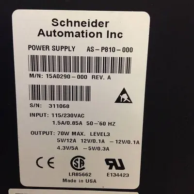 USED SCHNEIDER AUTOMATION INC 15A0290-000