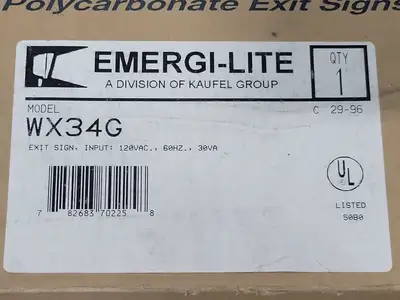 NEW EMERGI-LITE WX34G