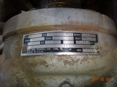 Powell 8", Class 900, WCB, Gate Valve