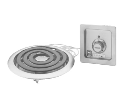 Wells H-336 10" Electric Hotplate w/ (1) Burner & Infinite Controls, 120-208v/1ph