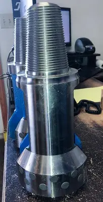 New | in-Stock TRIDENT SUPREME 6" FLAT FACE CARBIDE BUTTON CABLE TOOL DRILL BIT Drills Pennsylvania US | East West Machinery & Drilling #1417749
