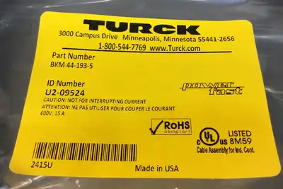 Used Turck U2-09564 Bus Bars & Plugs South Carolina US | Palmetto Automation #1316260